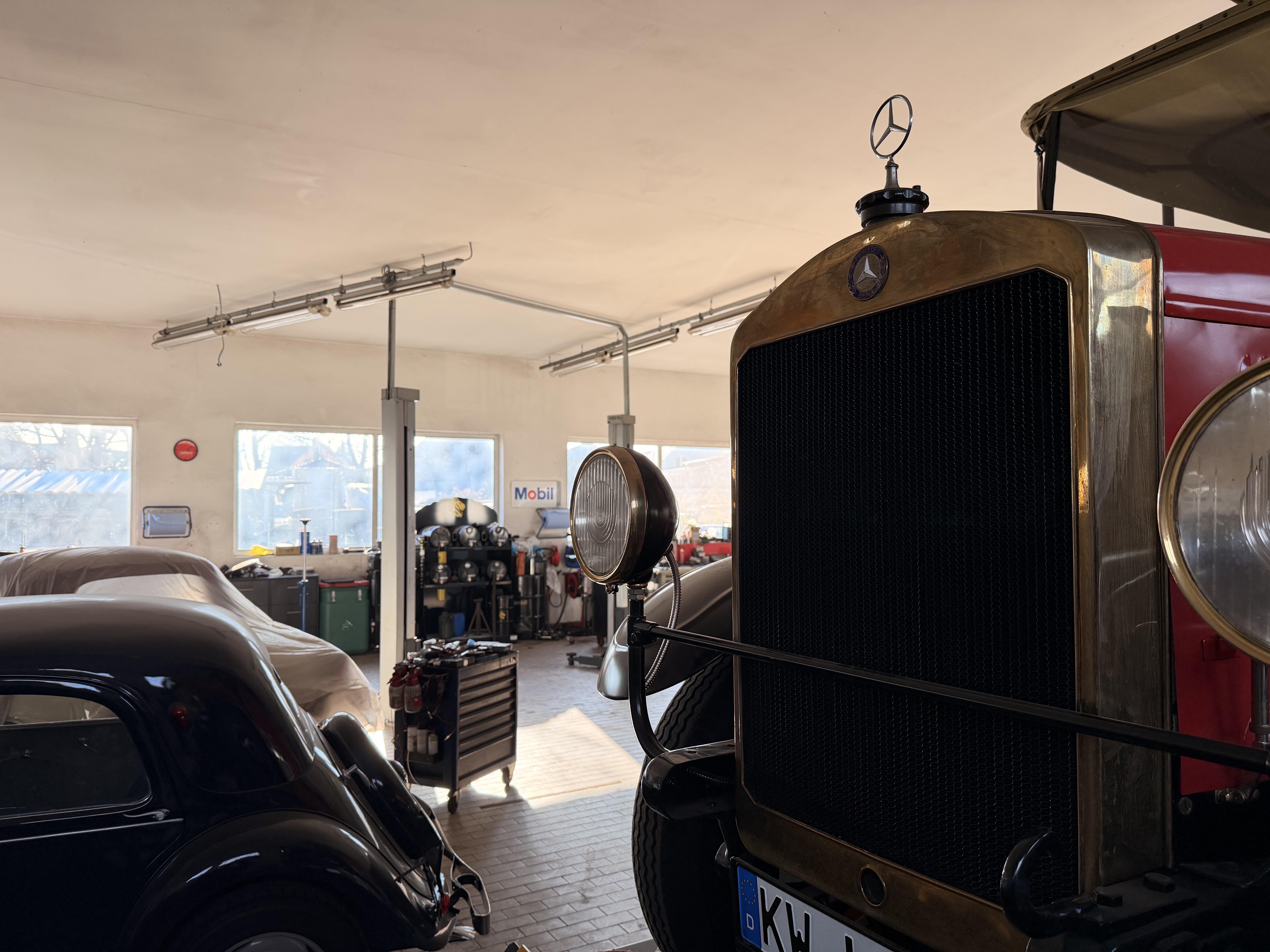 Klassisches Fahrzeug bei KAD Dahlewitz